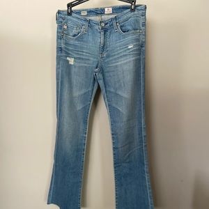 AG Bootcut Angel size 29 Jeans Raw hem bottom